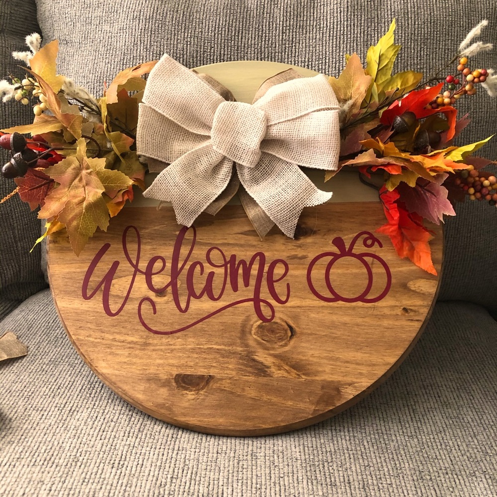 Fall door decor
